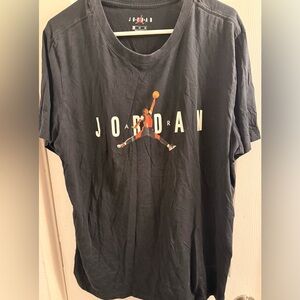 Jordan Black Tee with Red Logo size XL